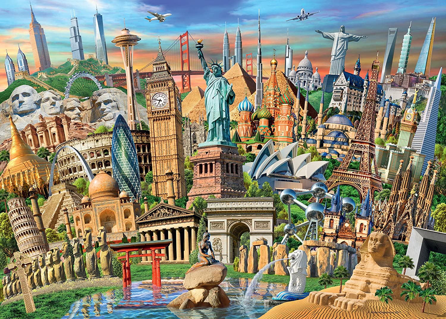 World Landmarks – 1000 Piece Jigsaw Puzzle (Ravensburger)