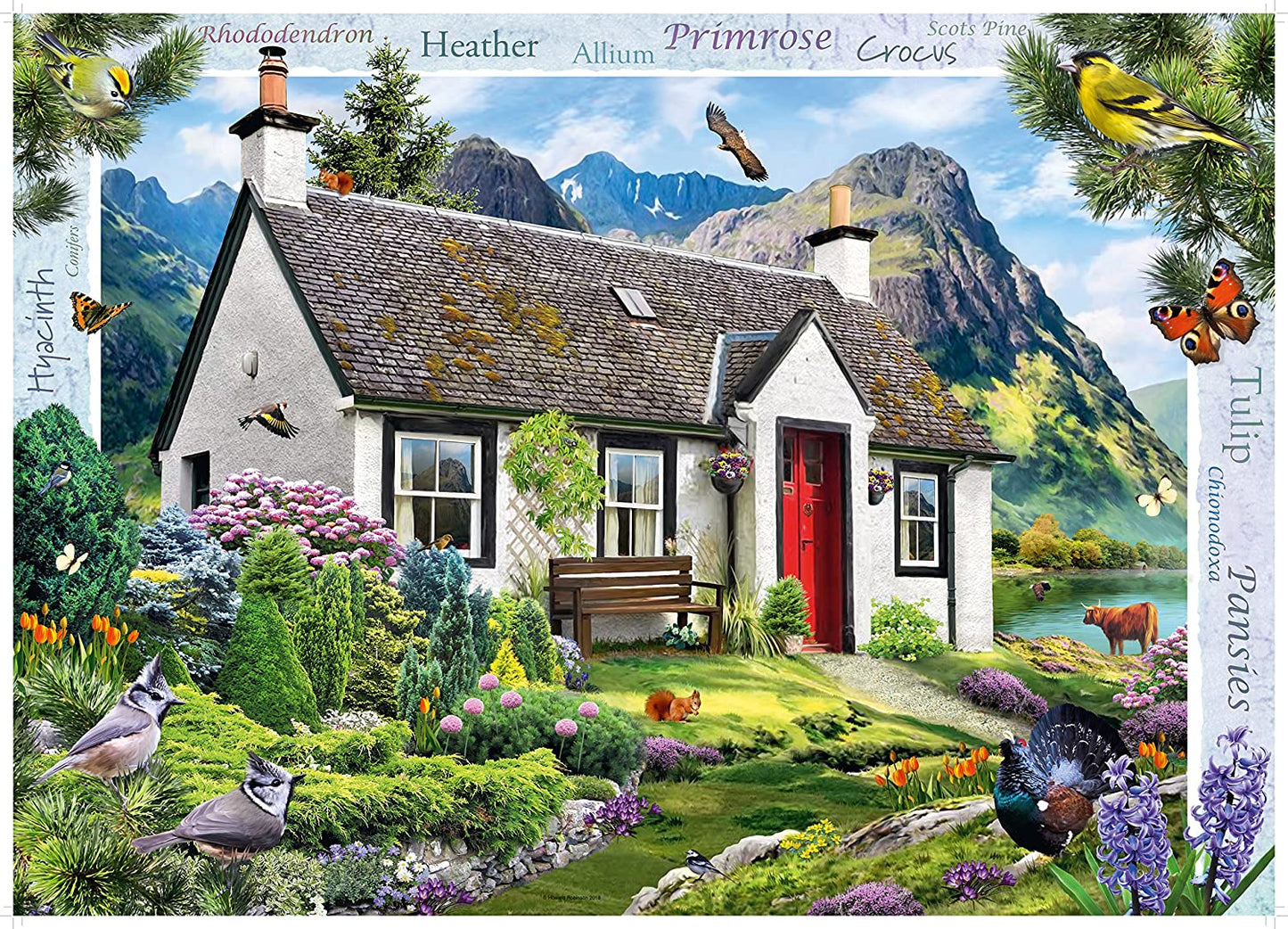 Ravensburger - Country Collection No. 12 Lochside Cottage - 1000 Piece Jigsaw Puzzle