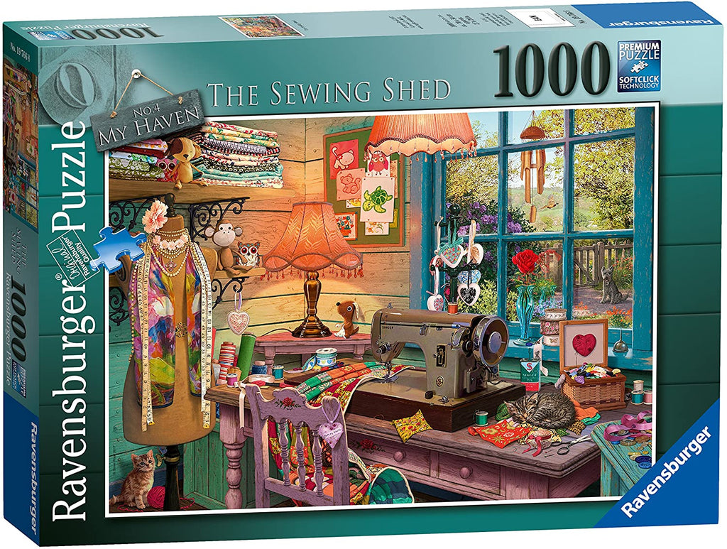 The Sewing Shed – 1000 Piece Jigsaw Puzzle (Ravensburger)