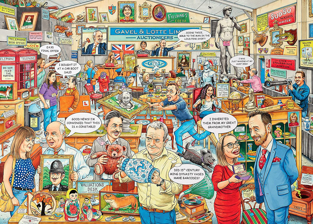 The Auction by Best of British – 1000 Piece Jigsaw Puzzle (Ravensburger)