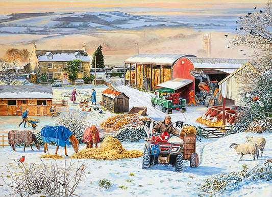 Ravensburger - Winter On The Farm - 1000 Piece Jigsaw Puzzle
