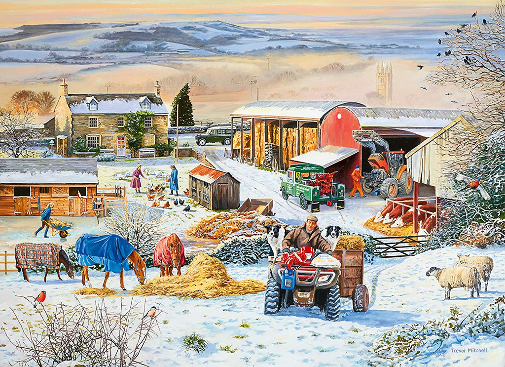 Winter On The Farm – 1000 Piece Jigsaw Puzzle (Ravensburger)
