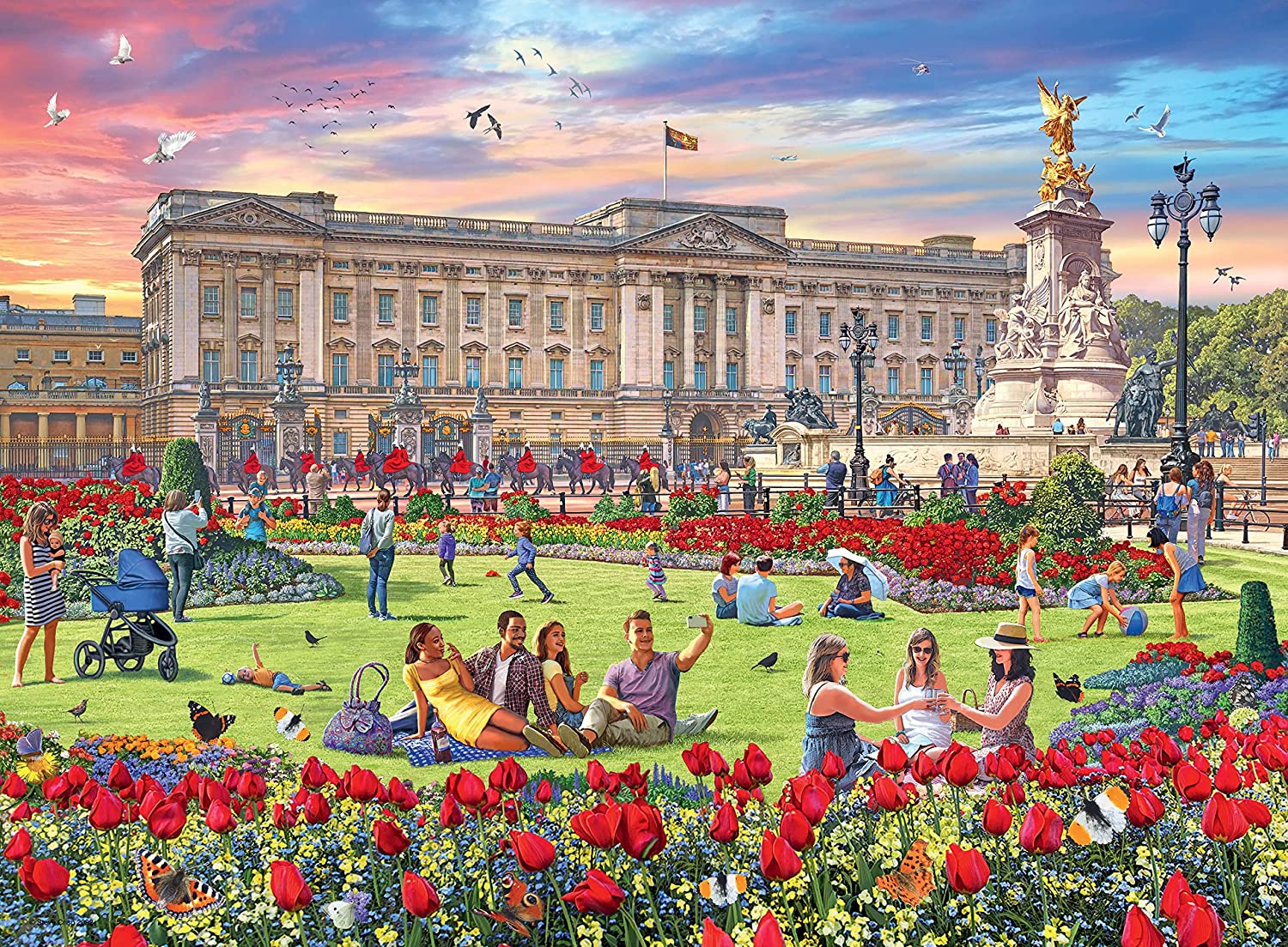 Happy Days No 4, Royal Residences – 4 x 500 Piece Jigsaw Puzzles (Ravensburger)