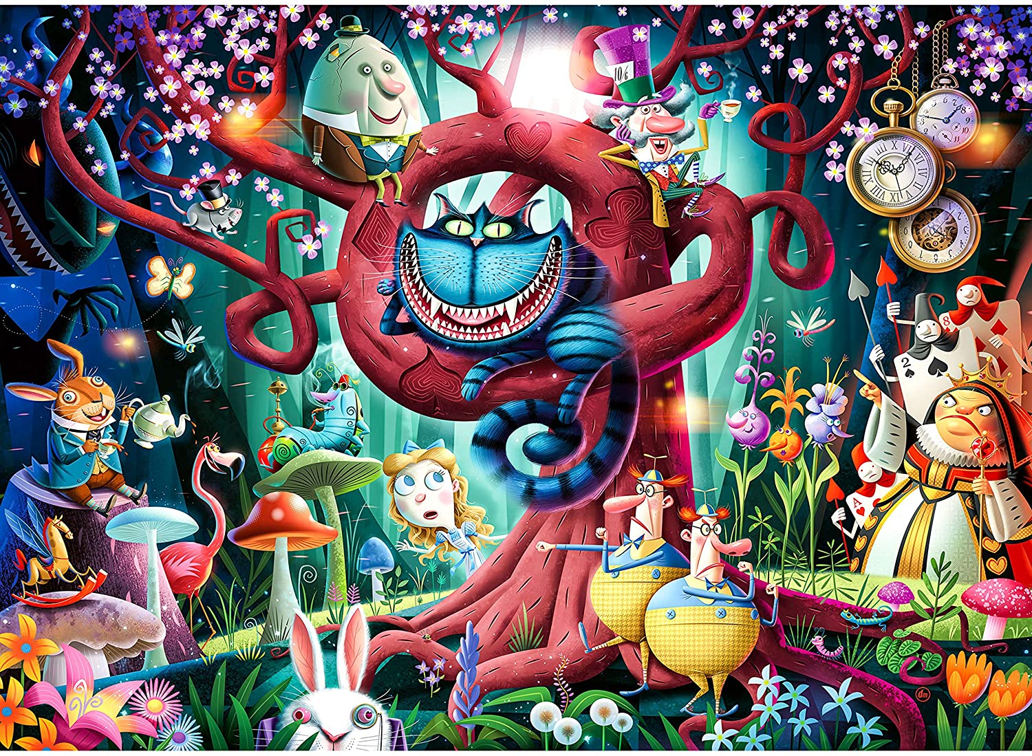 Almost Everyone is Mad (Alice in Wonderland) – 1000 Piece Jigsaw Puzzle (Ravensburger)