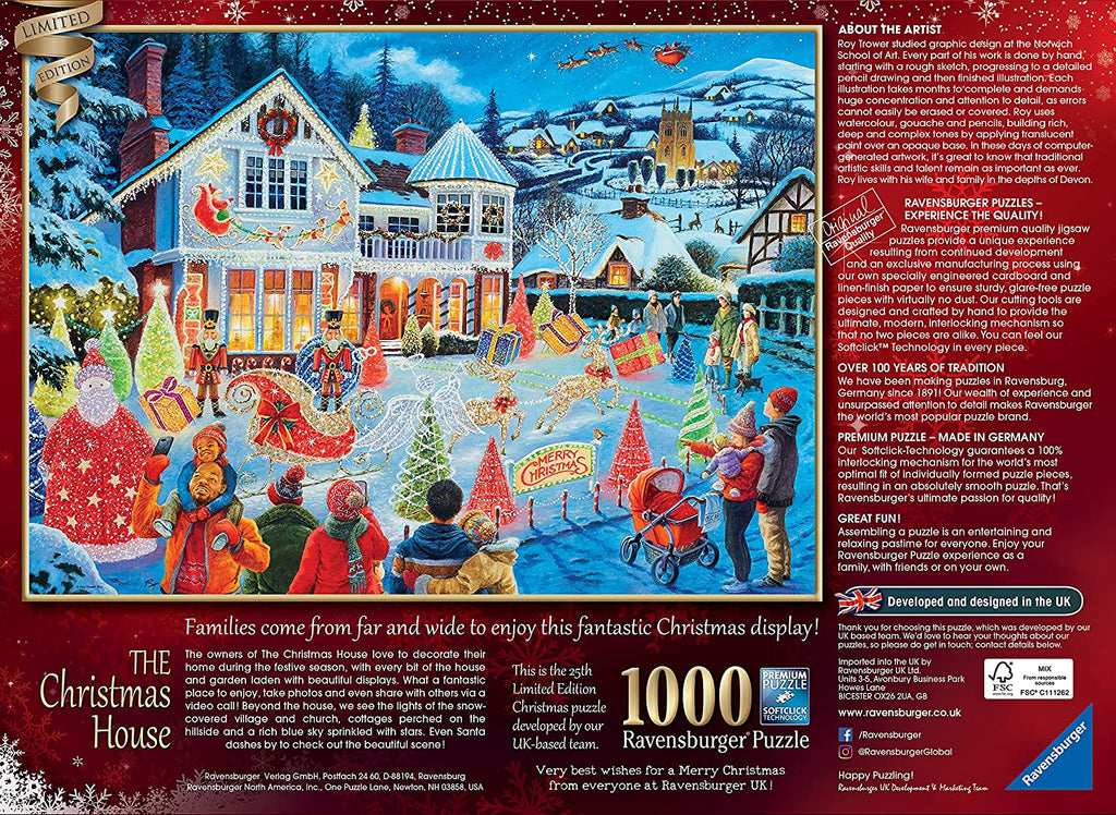The Christmas House Limited Edition – 1000 Piece Jigsaw Puzzle (Ravensburger)