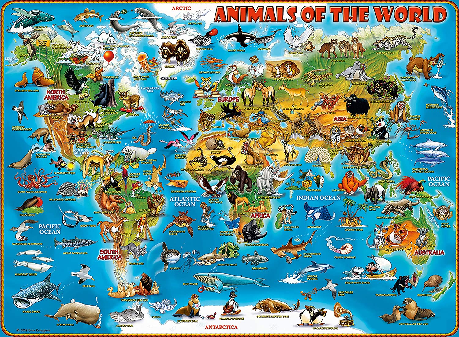 Animals of the World XXL – 300 Piece Jigsaw Puzzle (Ravensburger)