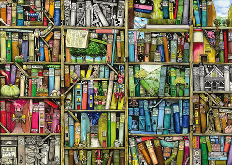 Artwork: The Bizarre Bookshop by Colin Thompson – 1000 Piece Jigsaw Puzzle (Ravensburger)
