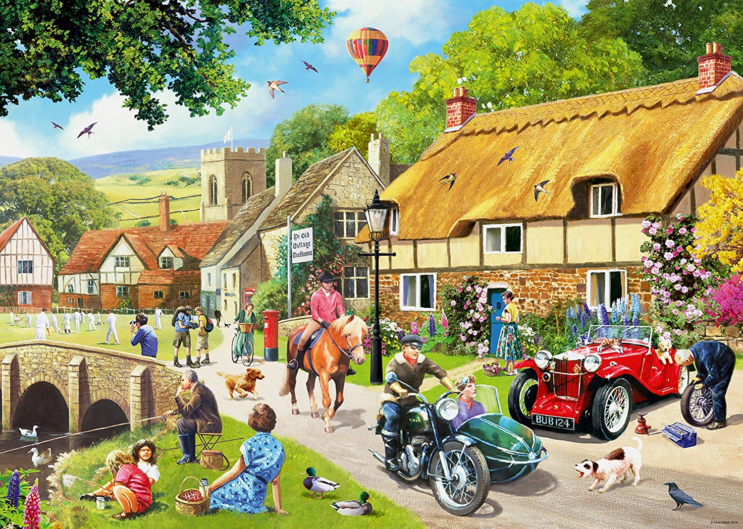 Leisure Days Number 1 Summer Village – 1000 Piece Jigsaw Puzzle (Ravensburger)