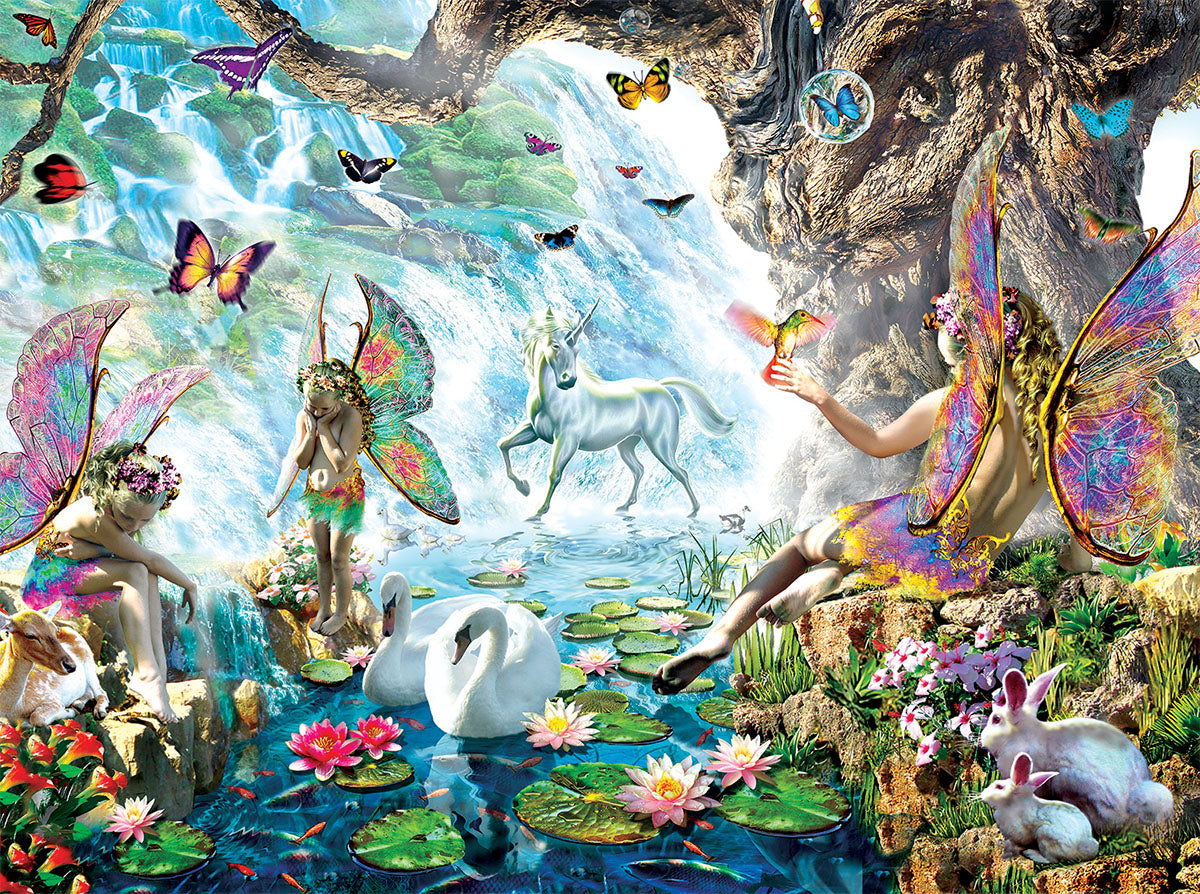 Fairies at the Falls by Adrian Chesterman – 68020 Piece Jigsaw Puzzle (Sunsout)