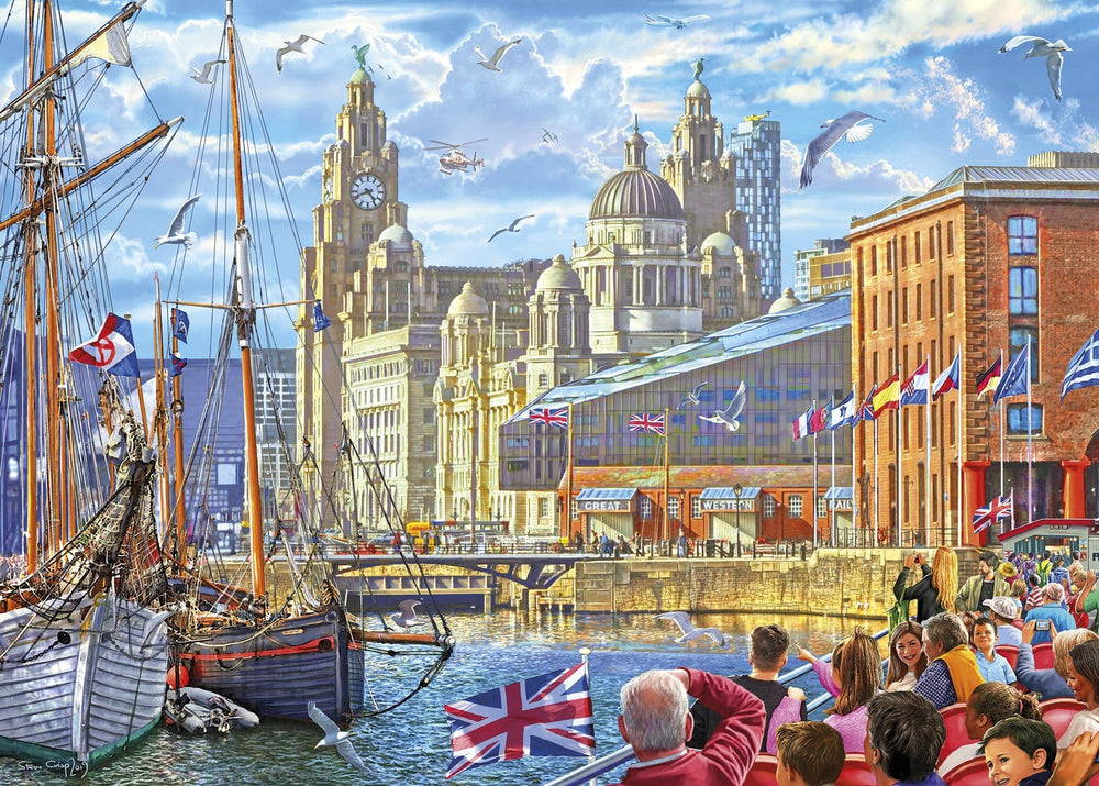 Albert Dock, Liverpool – 1000 Piece Jigsaw Puzzle (Gibsons)
