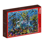 Dolphins Treasure Ship – 1000 Piece Jigsaw Puzzle (Alipson)