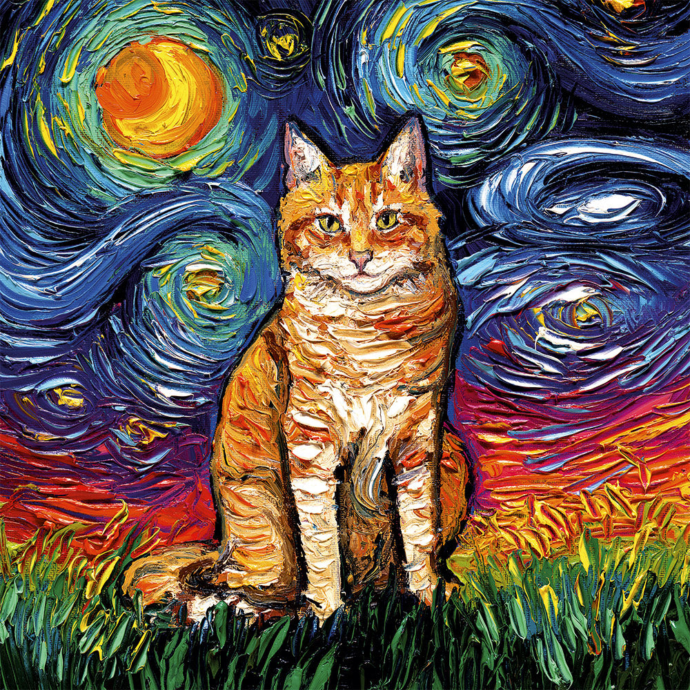 Alipson - Orange Tabby Night - 1000 Piece Jigsaw Puzzle