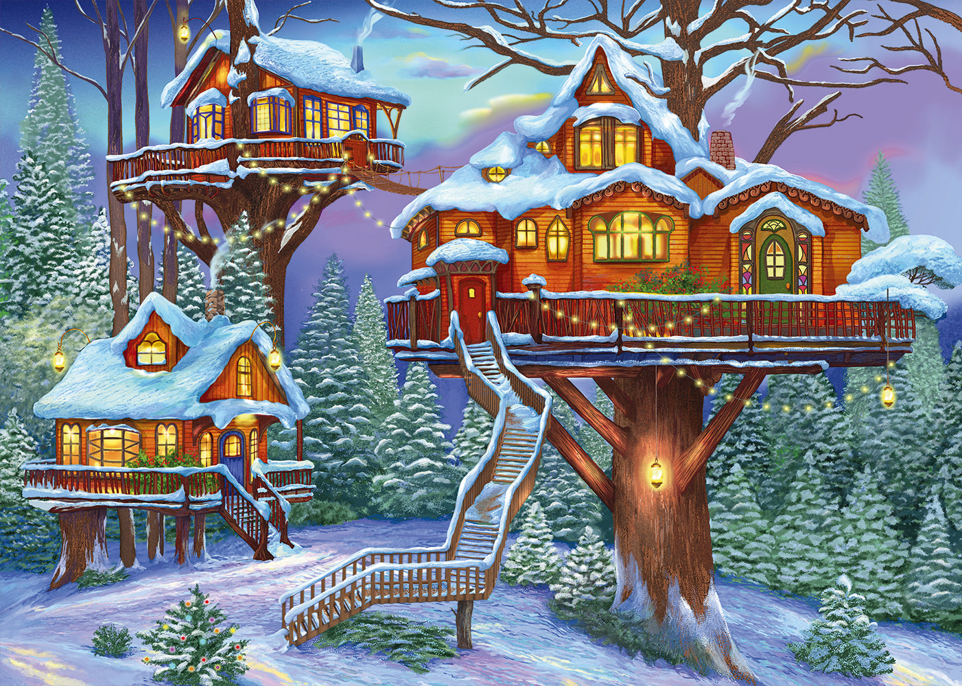 Winter Treehouse – 500 Piece Jigsaw Puzzle (Alipson)