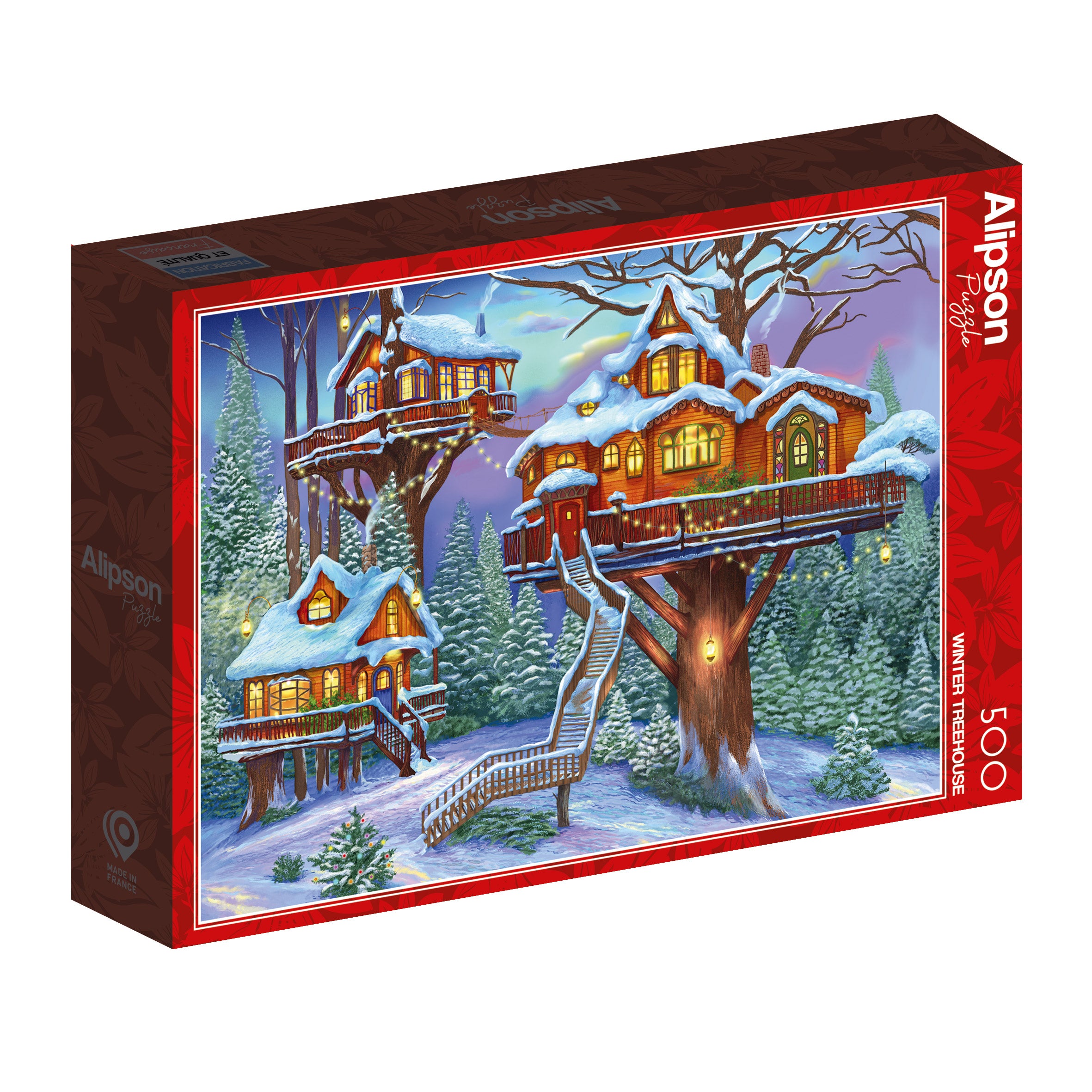 Winter Treehouse – 500 Piece Jigsaw Puzzle (Alipson)