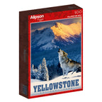 Yellowstone Wolf – 500 Piece Jigsaw Puzzle (Alipson)