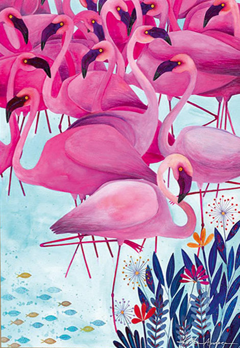 Artwork: Tropical by Andrea Kürti – 1000 Piece Jigsaw Puzzle (Dtoys)