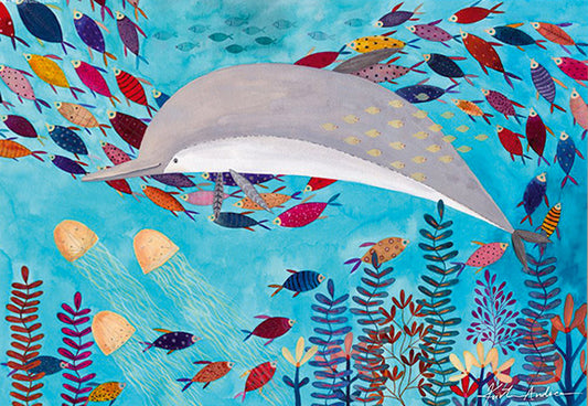 Dtoys - Andrea Kürti: Dolphin 1000 piece jigsaw puzzle