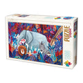 Tropical Elephant by Andrea Kürti – 1000 Piece Jigsaw Puzzle (Dtoys)