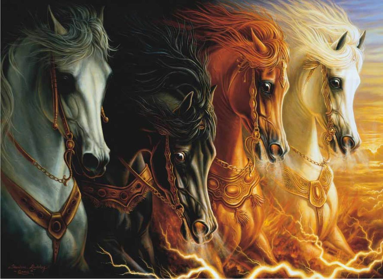 4 Horses of the Apocalypse – 1000 Piece Jigsaw Puzzle (Anatolian)