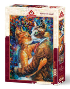 Dance of the Cats in Love – 1000 Piece Jigsaw Puzzle (Art Puzzle)