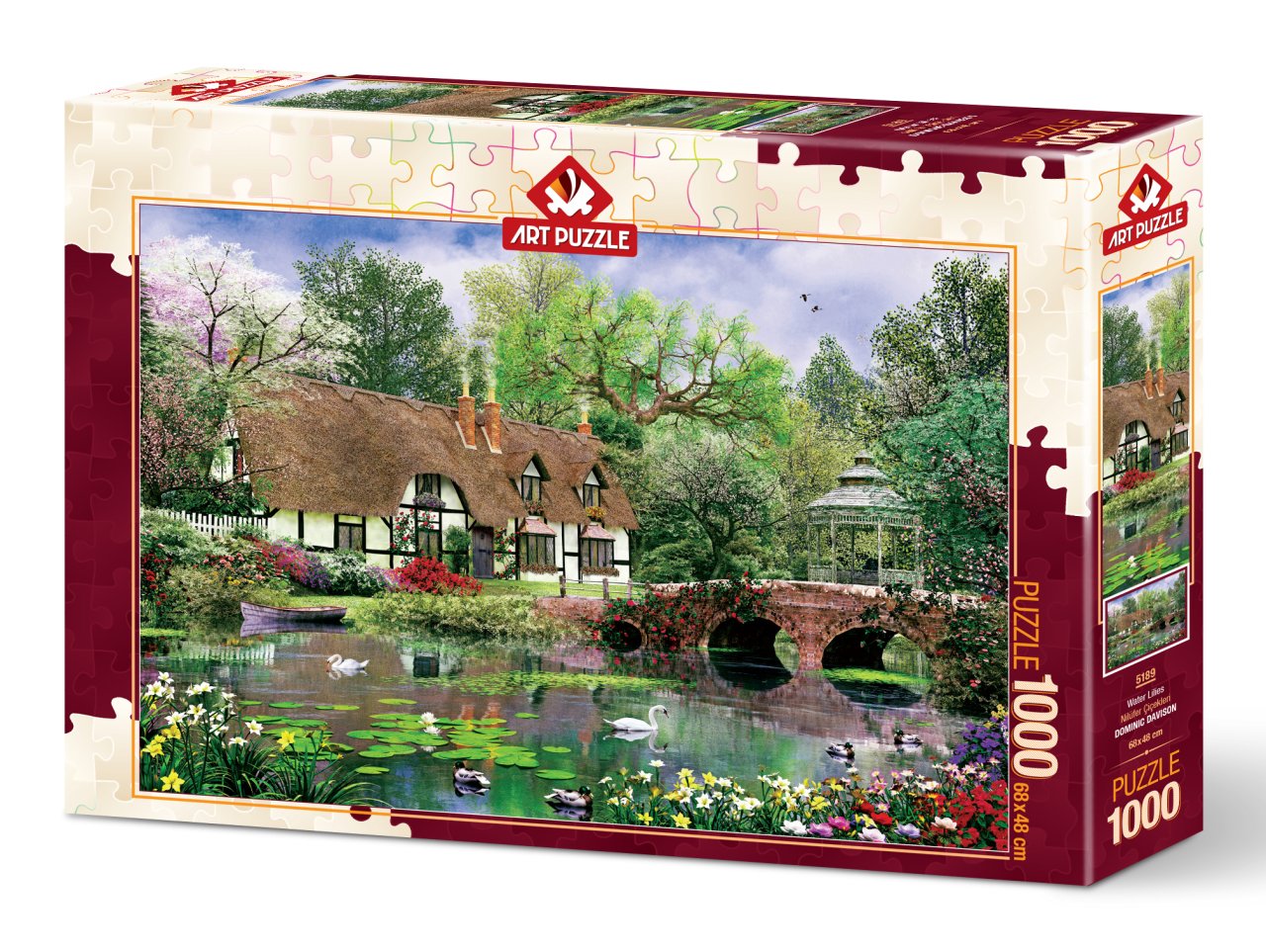 Water Lilies – 1000 Piece Jigsaw Puzzle (Art Puzzle)