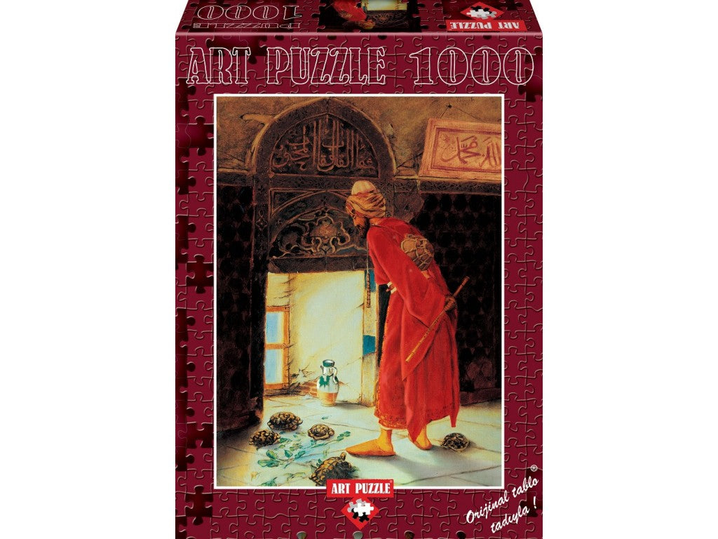 Art Puzzle - Osman Hamdi Bey: The Turtle Trainer - 1000 Piece Jigsaw Puzzle