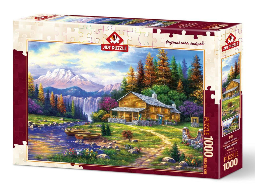 Sunset in the Mountains – 1000 Piece Jigsaw Puzzle (Art Puzzle)