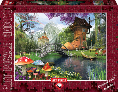 Art Puzzle - The Old Shoe House - 1000 piece jigsaw puzzle