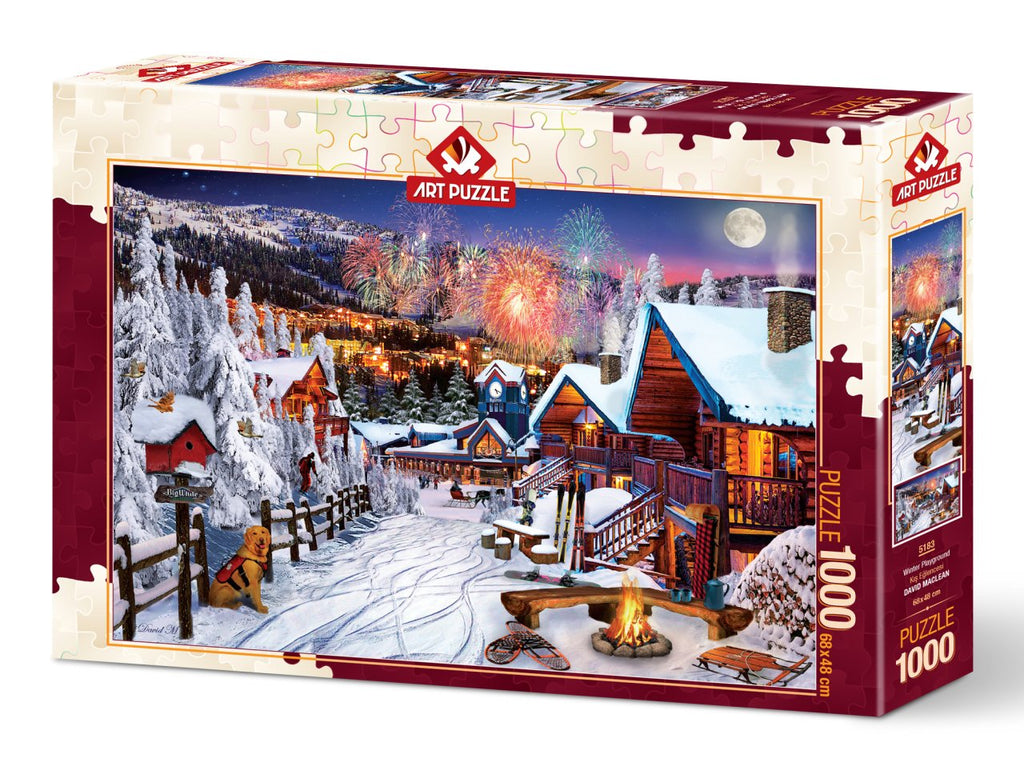 Winter Fun – 1000 Piece Jigsaw Puzzle (Art Puzzle)