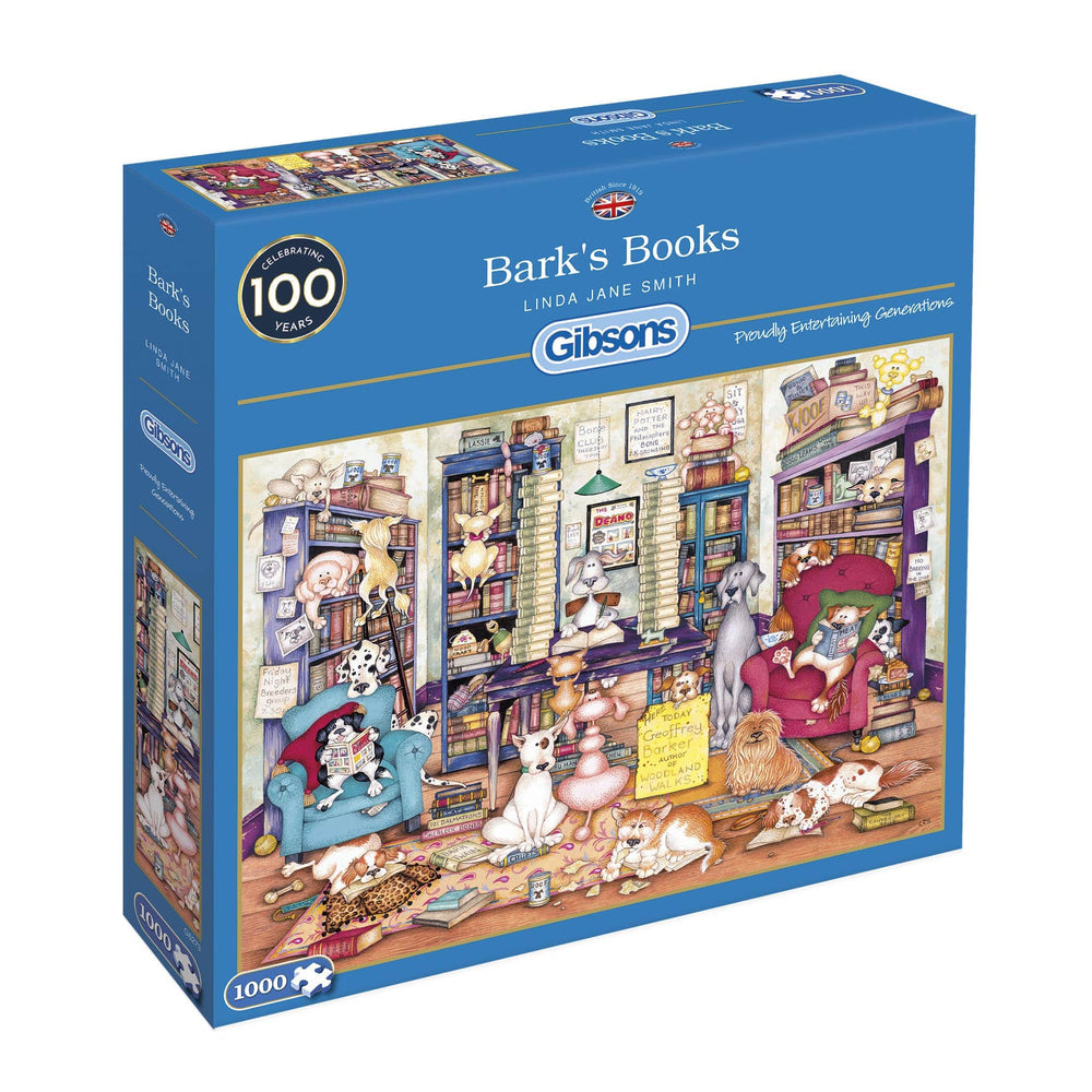 Bark’s Books – 1000 Piece Jigsaw Puzzle (Gibsons)