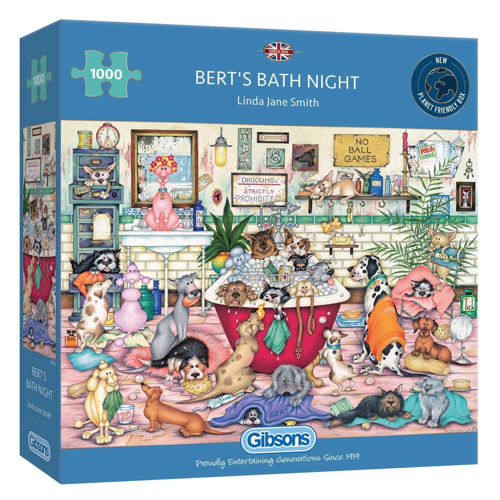 Bert's Bath Night – 1000 Piece Jigsaw Puzzle (Gibsons)