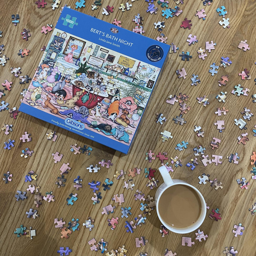 Bert's Bath Night – 1000 Piece Jigsaw Puzzle (Gibsons)