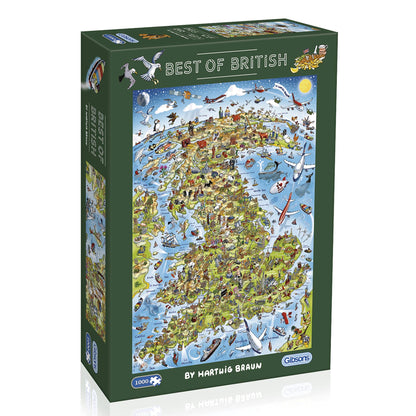 Gibsons - Best of British - 1000 Piece Jigsaw Puzzle