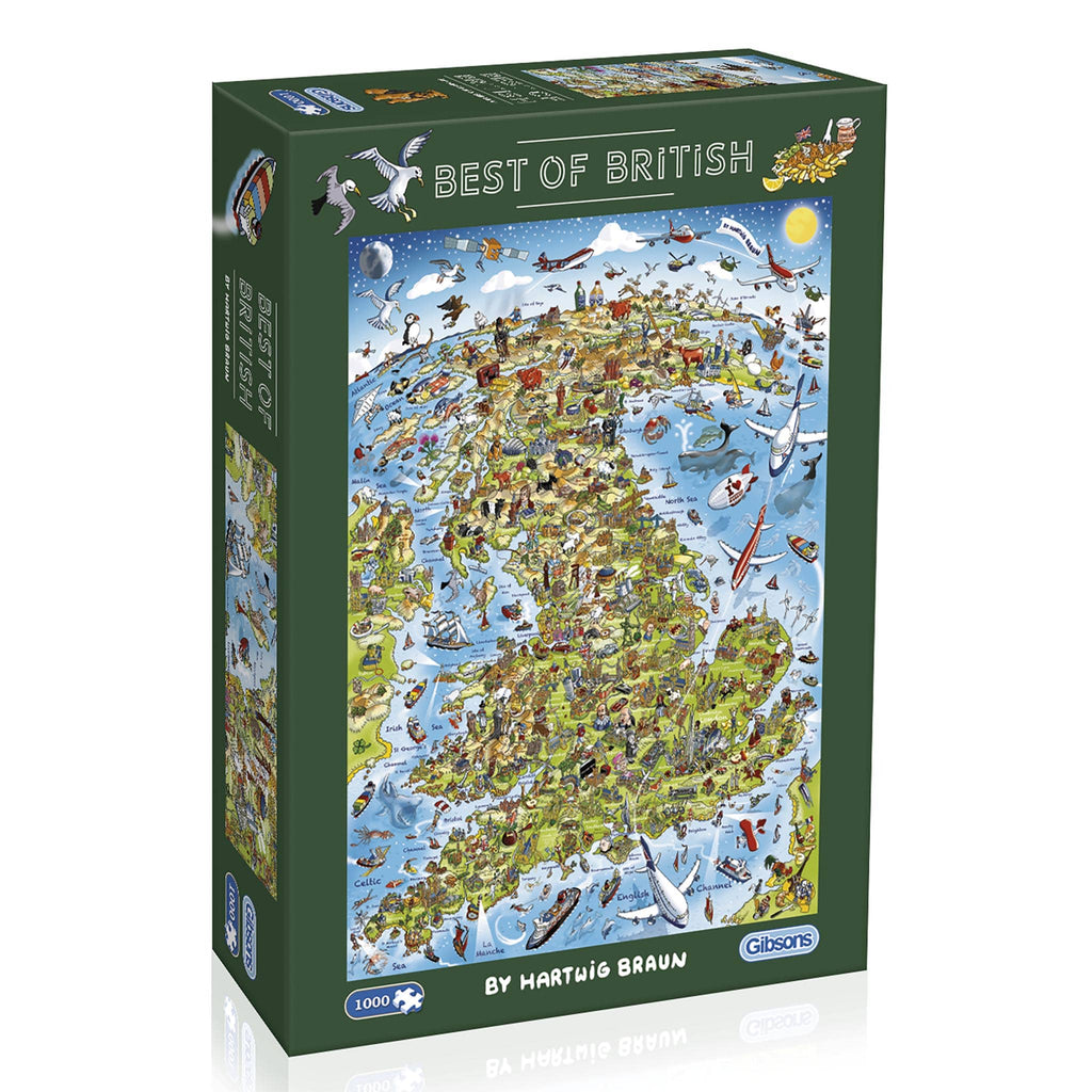 Best of British – 1000 Piece Jigsaw Puzzle (Gibsons)