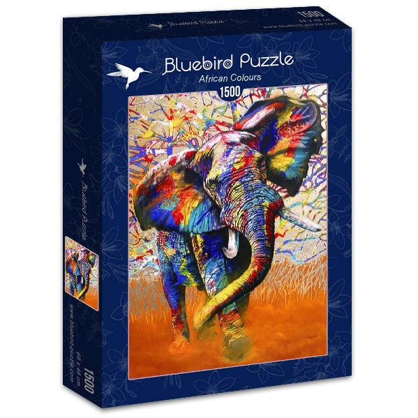 African Colours – 1500 Piece Jigsaw Puzzle (Bluebird Puzzle)