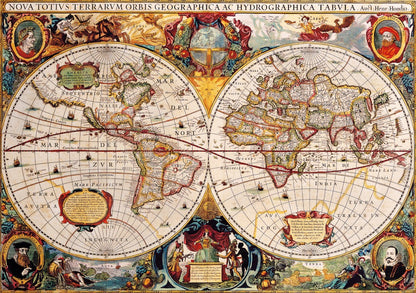 Bluebird Puzzle 70246 Antique World Map