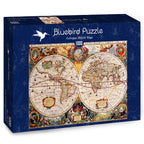 Antique World Map – 1000 Piece Jigsaw Puzzle (Bluebird Puzzle)