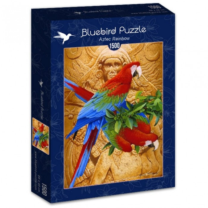 Bluebird Puzzle 70103 Aztec Rainbow 1500 Piece Jigsaw Puzzle - Completed Puzzle