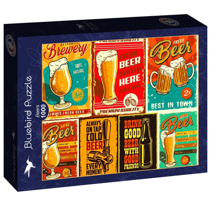 Bluebird Puzzle - Beers - 1000 Piece Jigsaw Puzzle