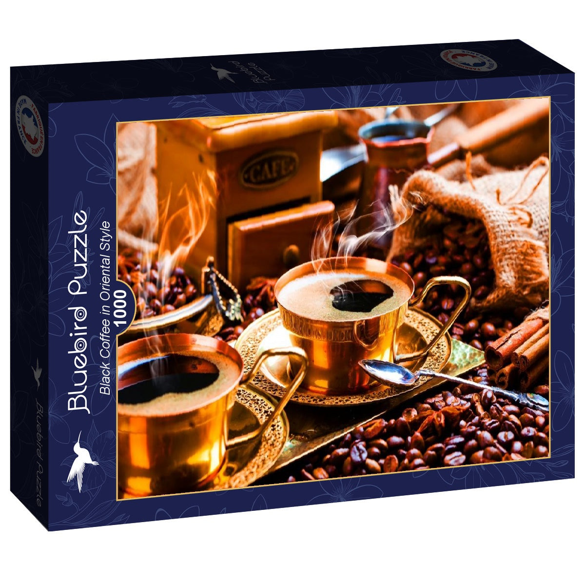Black Coffee in Oriental Style – 1000 Piece Jigsaw Puzzle (Bluebird Puzzle)