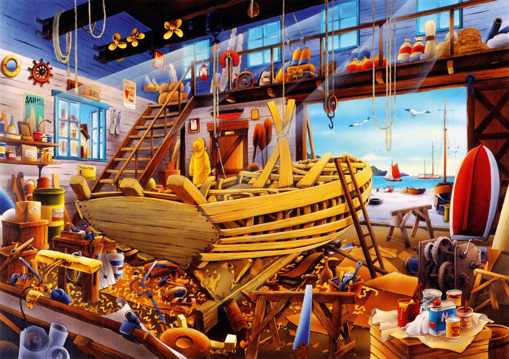 Boat Yard – 1000 Piece Jigsaw Puzzle (Bluebird Puzzle)
