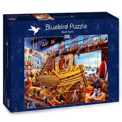Bluebird Puzzle - Boat Yard - 1000 piece jigsaw puzzle