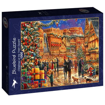 Bluebird Puzzle - Christmas at the Town Square - 1000 Piece Jigsaw Puzzle