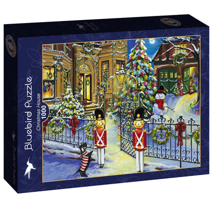 Bluebird Puzzle - Christmas House - 1000 Piece Jigsaw Puzzle