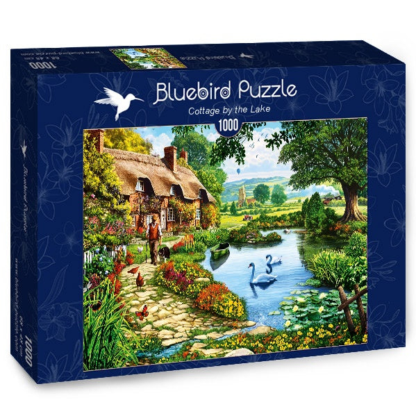 Bluebird Puzzle - Cottage by the Lake - 1000 piece jigsaw puzzle
