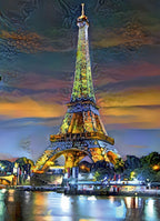 Eiffel Tower at Sunset, Paris, France – 1000 Piece Jigsaw Puzzle (Bluebird Puzzle)