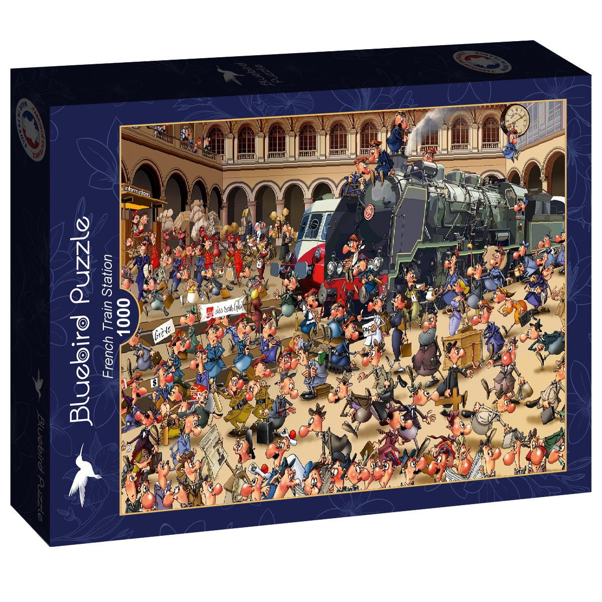 Bluebird Puzzle - French Train Station  - 1000 Piece Jigsaw Puzzle