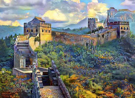 Bluebird Puzzle - Great Wall of China - 1000 Piece Jigsaw Puzzle