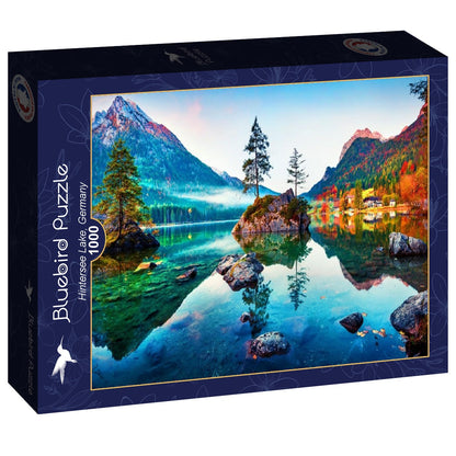 Bluebird Puzzle - Hintersee Lake, Germany - 1000 Piece Jigsaw Puzzle