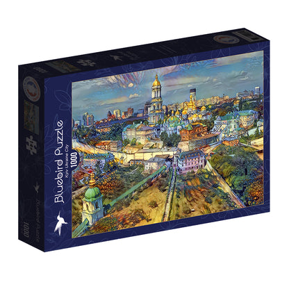 Bluebird Puzzle - Kyiv, Ukraine City - 1000 Piece Jigsaw Puzzle